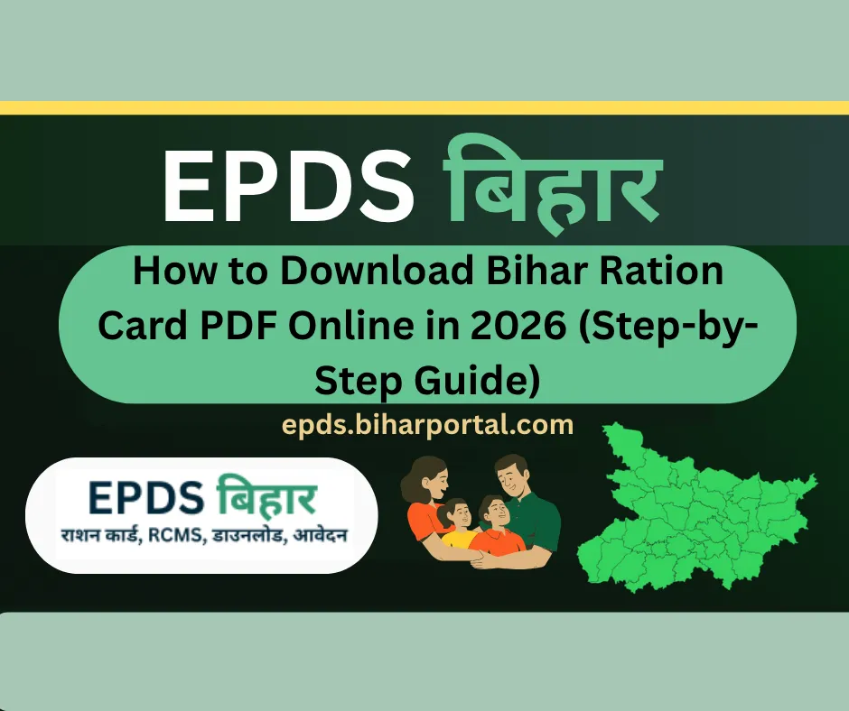 Bihar ration card download PDF online process EPDS Bihar RCMS 2026