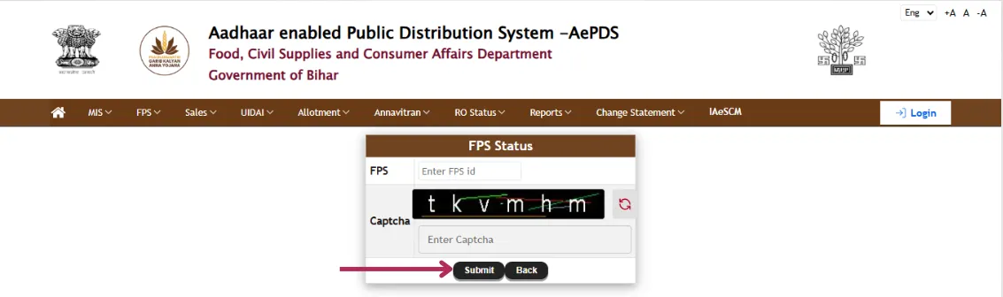 FPS STATUS DETAILS